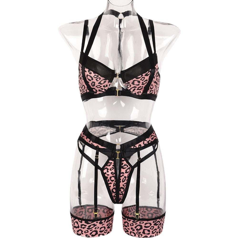 For The Love Of Leopard Print Bra Set