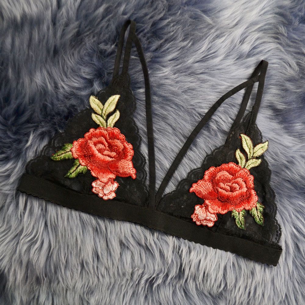 Good For You Embroidered Lace Bra