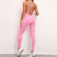 Backless Sporty Jumpsuit For Women